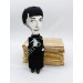 Anna Akhmatova Russian poets - Literary gift for bookworm - Handmade textile doll 