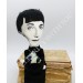 Anna Akhmatova Russian poets - Literary gift for bookworm - Handmade textile doll 