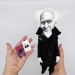 Arthur Schopenhauer German philosopher - Introvert gift - Collectible doll hand painted