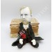 Famous Irish story writer, Gothic literature - Readers & Writers gift - Collectible doll + Miniature Book