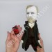 Famous Irish story writer, Gothic literature - Readers & Writers gift - Collectible doll + Miniature Book