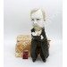 Famous Irish story writer, Gothic literature - Readers & Writers gift - Collectible doll + Miniature Book