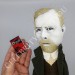 Famous Irish story writer, Gothic literature - Readers & Writers gift - Collectible doll + Miniature Book