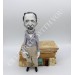 Charles Bukowski poet, novelist - Literary gift - bookshelf doll - Collectible doll