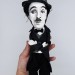 Charlie Chaplin English comic actor, filmmaker - Collectible handmade doll 