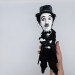 Charlie Chaplin English comic actor, filmmaker - Collectible handmade doll 