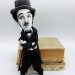 Charlie Chaplin English comic actor, filmmaker - Collectible handmade doll 