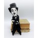 Charlie Chaplin English comic actor, filmmaker - Collectible handmade doll 