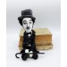 Charlie Chaplin English comic actor, filmmaker - Collectible handmade doll 