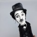 Charlie Chaplin English comic actor, filmmaker - Collectible handmade doll 