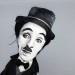 Charlie Chaplin English comic actor, filmmaker - Collectible handmade doll 