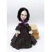 Charlotte Bronte novelist, poet, women writer, author Jane Eyre - Literary Gift for Reader - Collectible doll hand painted