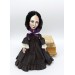 Charlotte Bronte novelist, poet, women writer, author Jane Eyre - Literary Gift for Reader - Collectible doll hand painted