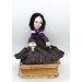 Charlotte Bronte novelist, poet, women writer, author Jane Eyre - Literary Gift for Reader - Collectible doll hand painted