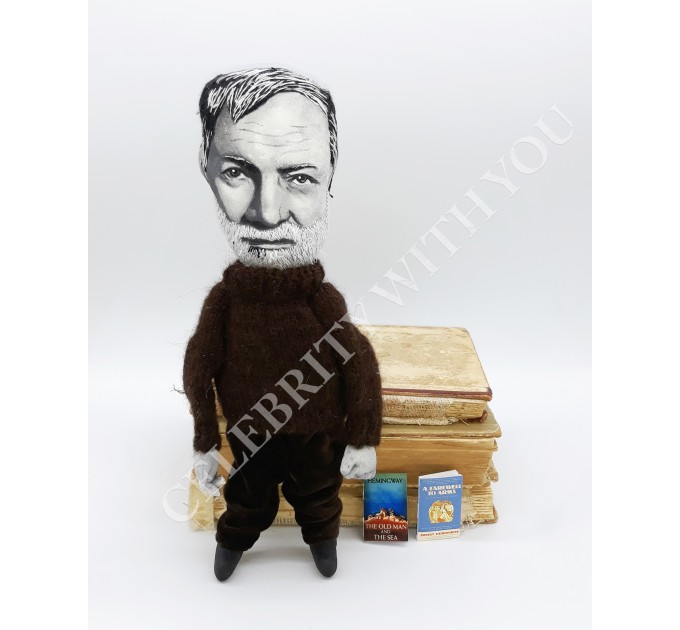 American journalist, writer author  - Literary Gift for Readers & Writers - collectible doll