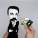Famous French author 19 th century - Literary gift - Book group gift - Collectible doll + miniature books