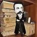 Famous French author 19 th century - Literary gift - Book group gift - Collectible doll + miniature books