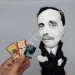 H.G. Wells writer author - sience fiction fans gift - Collectible doll + miniature books