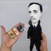 H.G. Wells writer author - sience fiction fans gift - Collectible doll + miniature books