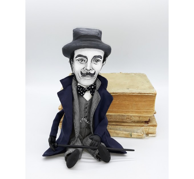 Hercule Poirot- Sir David Suchet - famous detective doll