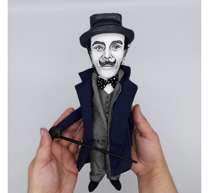 Hercule Poirot- Sir David Suchet - famous detective doll