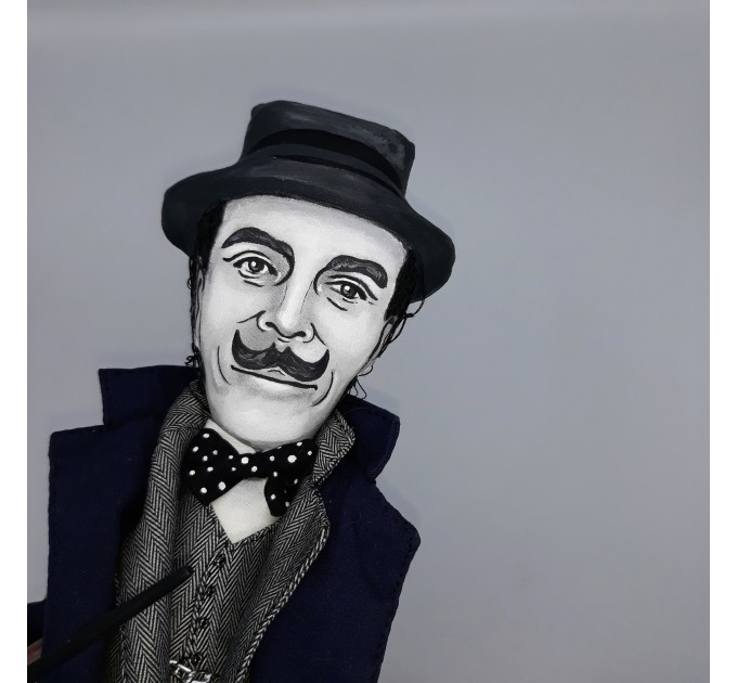 Hercule Poirot- Sir David Suchet - famous detective doll