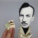 Famous American writer, Nobel Prize, author - Book lover gift - Collectible doll + miniature books