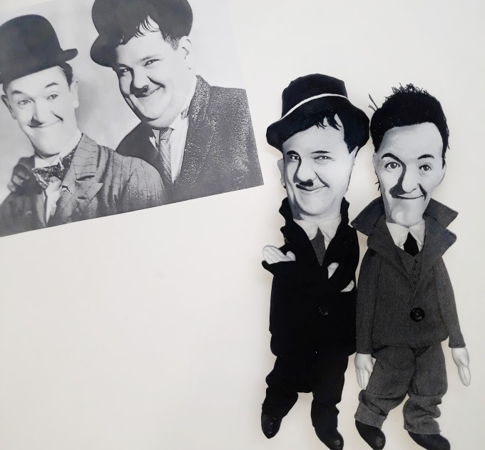 Famous comedy duo Classical Hollywood - Collectible dolls
