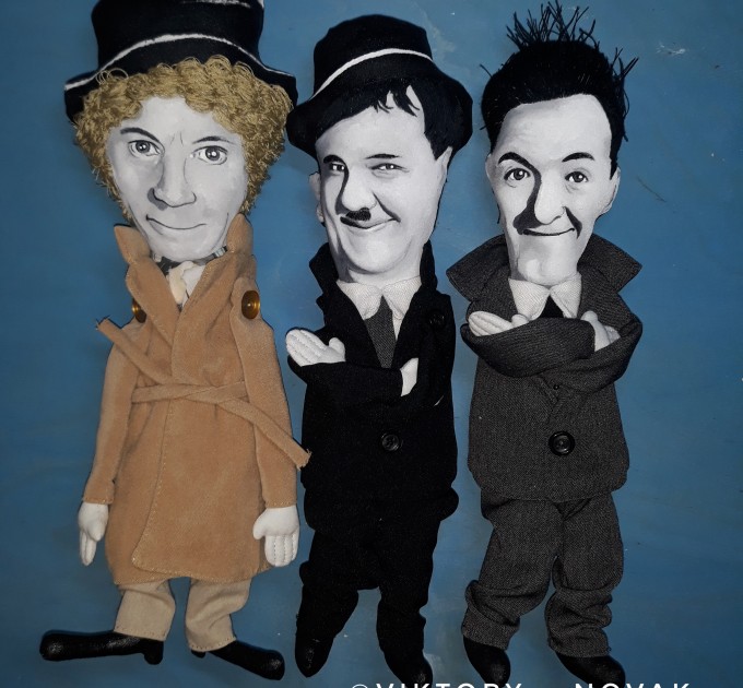 Famous comedy duo Classical Hollywood - Collectible dolls