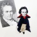 Ludwig van Beethoven German composer - classical music fans gift -  Collectible doll hand painted