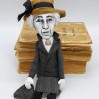famous detective charaster - bookshelves decor - Readers & Writers gift - collectible doll