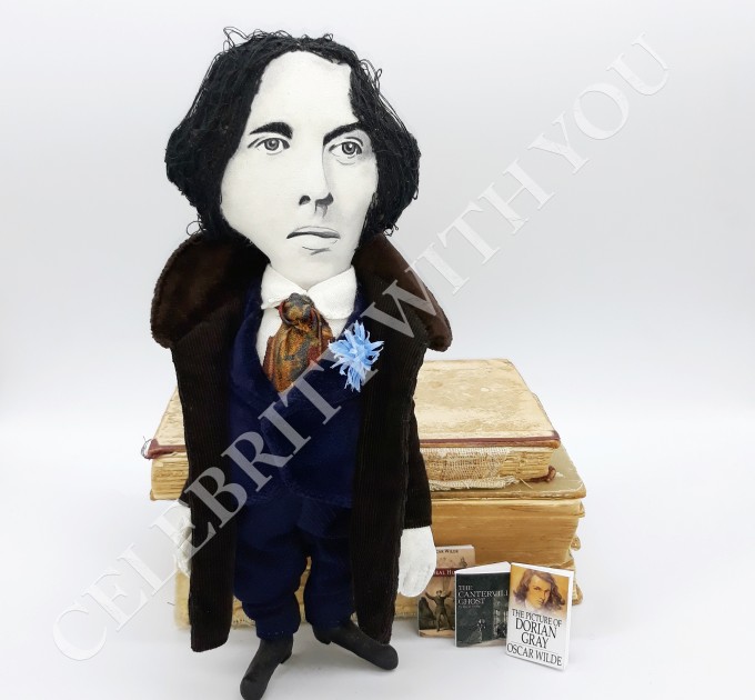 Famous poet, writer, author  - Literary Gift Readers & Writers - Collectible doll + Miniature Book