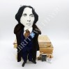 Famous poet, writer, author  - Literary Gift Readers & Writers - Collectible doll + Miniature Book