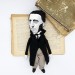 philosopher doll - Literary Gift for Readers & Writers -Collectible doll hand painted