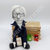 Famous writer, author Dandelion Wine - Readers gift - book shelf decor - Collectible doll + mini books