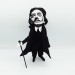 Salvador Dali doll, Famous Spanish surrealist - Gift for painter 