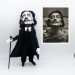 Famous Spanish surrealist - Gift for painter - Collectible textile doll 