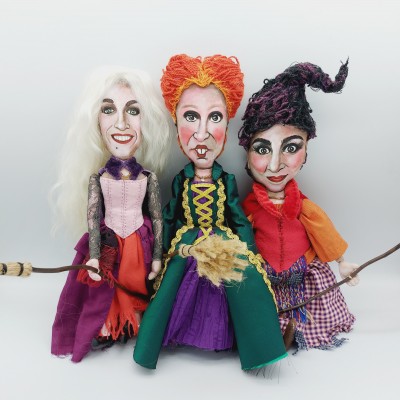 SET 3 handmade witches dolls