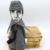 Basil Rathbone detective doll