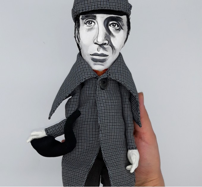 Basil Rathbone detective doll