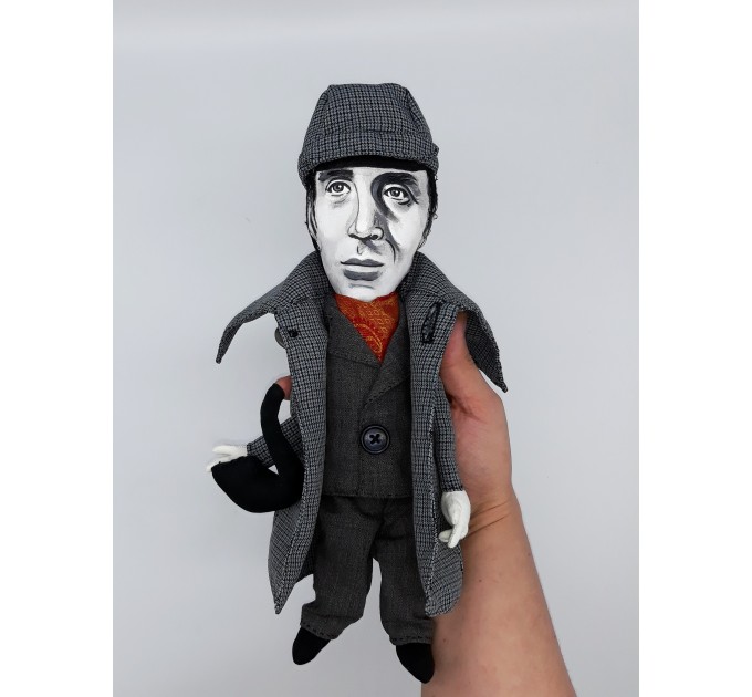 Basil Rathbone detective doll