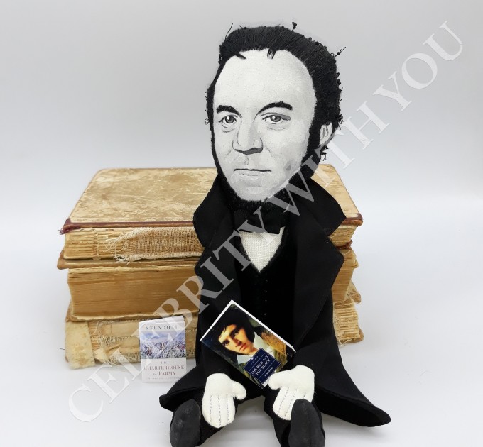 Famous French writer - Literary gift for Readers, Gift for novelist - Collectible doll