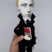 Velimir Khlebnikov Russian poet - Book lover gift - Collectible doll + miniature book