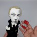 Velimir Khlebnikov Russian poet - Book lover gift - Collectible doll + miniature book