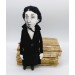 Virginia Woolf doll, famous women author classic literature - Literary Gift for Readers & Writers - Collectible doll + 2 miniature books