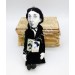 Virginia Woolf doll, famous women author classic literature - Literary Gift for Readers & Writers - Collectible doll + 2 miniature books