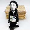 Virginia Woolf doll, famous women author classic literature - Literary Gift for Readers & Writers - Collectible doll + 2 miniature books