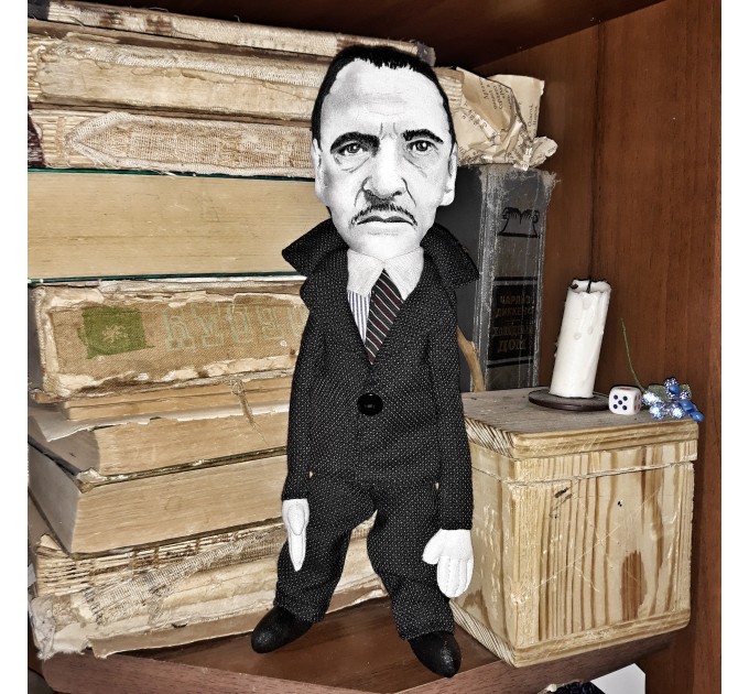 W. Somerset Maugham English playwright, novelist - Gift for writer - Collectible doll + miniature books