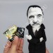 W. Somerset Maugham English playwright, novelist - Gift for writer - Collectible doll + miniature books