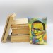 Hermann Hesse decorative pillow, reading pillows - Librarian gift idea - Reader gifts - book shelf decoration - hand painted pillow